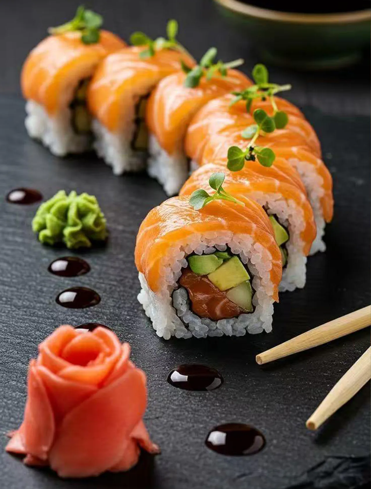 Salmon Avocado Roll at Fuji Ramen & Sushi, Japanese Restaurant in Wheaton