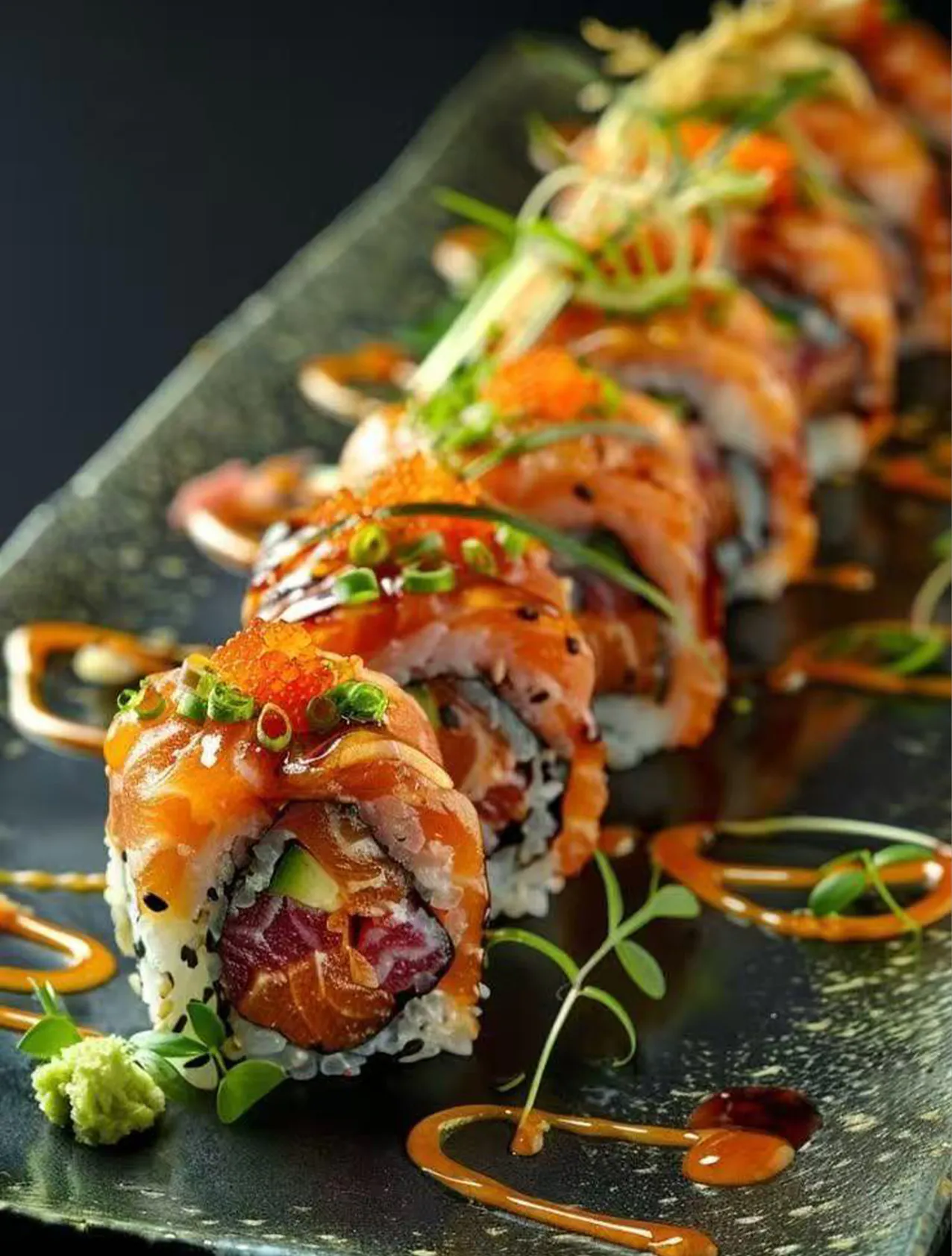 Spicy Salmon Special Roll at Fuji Ramen & Sushi, Japanese Restaurant in Wheaton